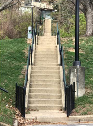 Long Set of Concrete Stairs